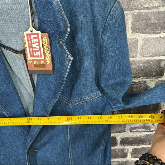 Levi's Vintage 1970s style Clothing DENIM BLAZER - size L - Picture 13 of 14